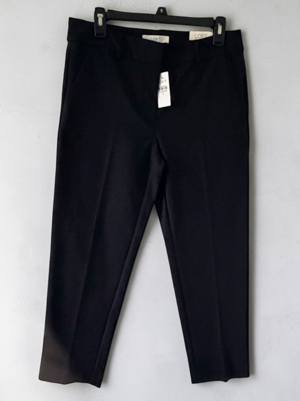 LOFT Black Cropped Stretch Dress Pants
